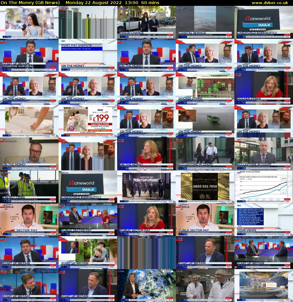 On The Money (GB News) Monday 22 August 2022 13:00 - 14:00