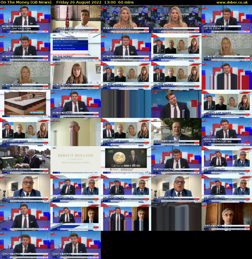 On The Money (GB News) Friday 26 August 2022 13:00 - 14:00
