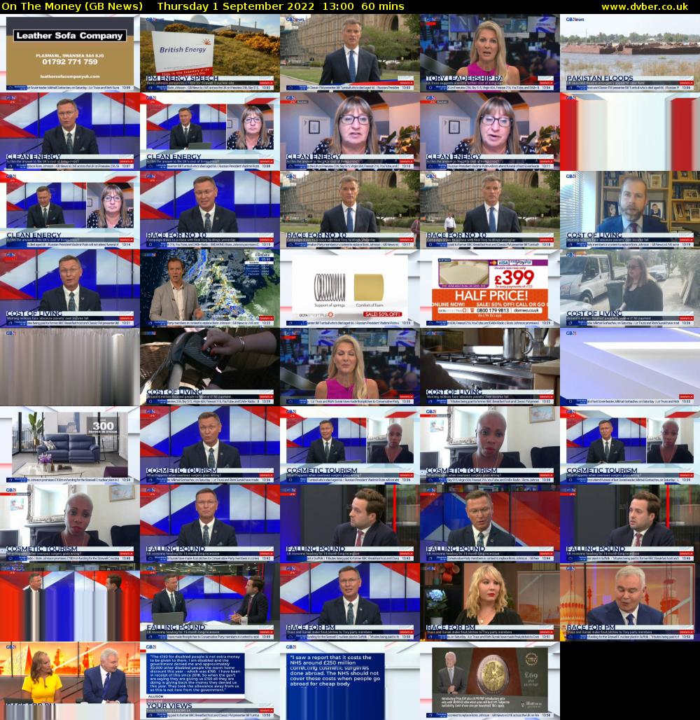 On The Money (GB News) Thursday 1 September 2022 13:00 - 14:00