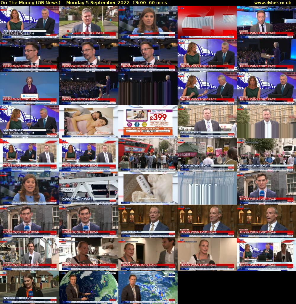 On The Money (GB News) Monday 5 September 2022 13:00 - 14:00