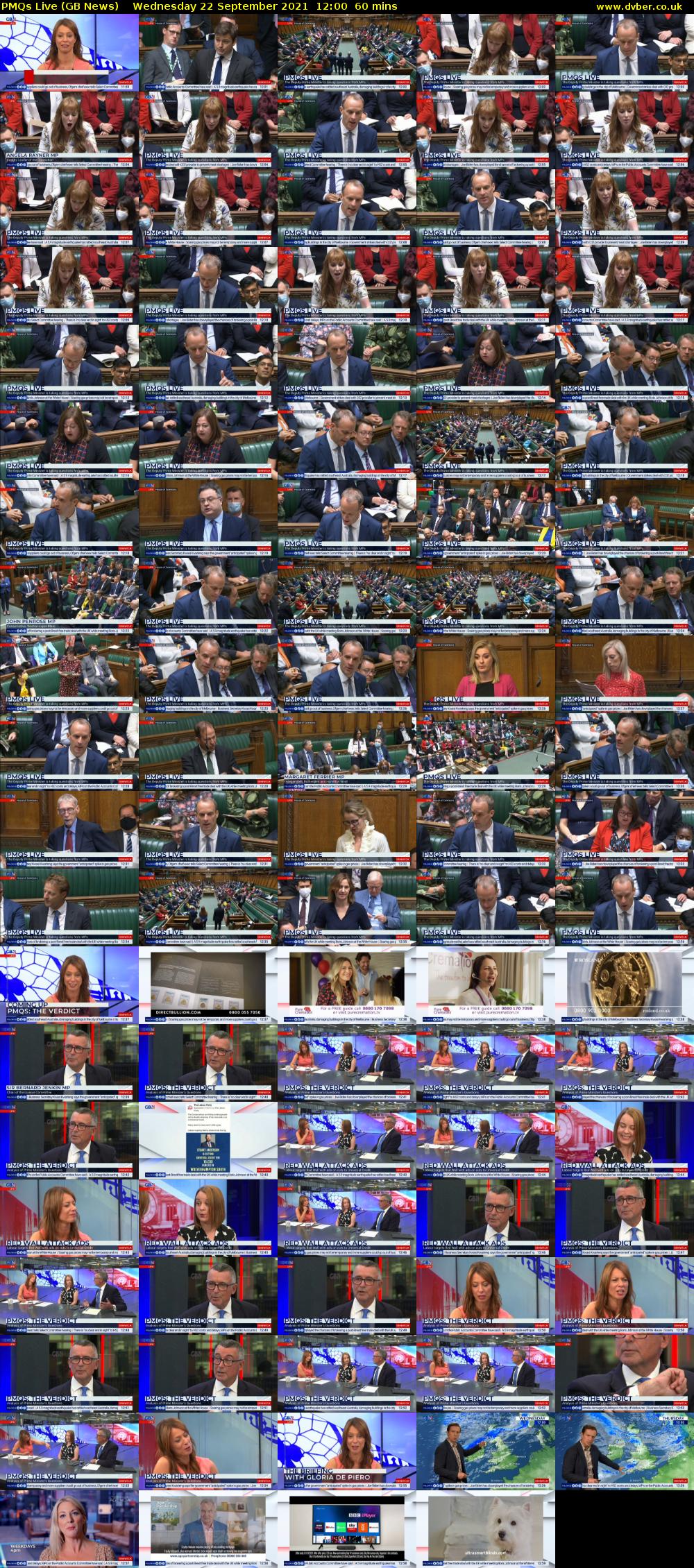 PMQs Live (GB News) Wednesday 22 September 2021 12:00 - 13:00