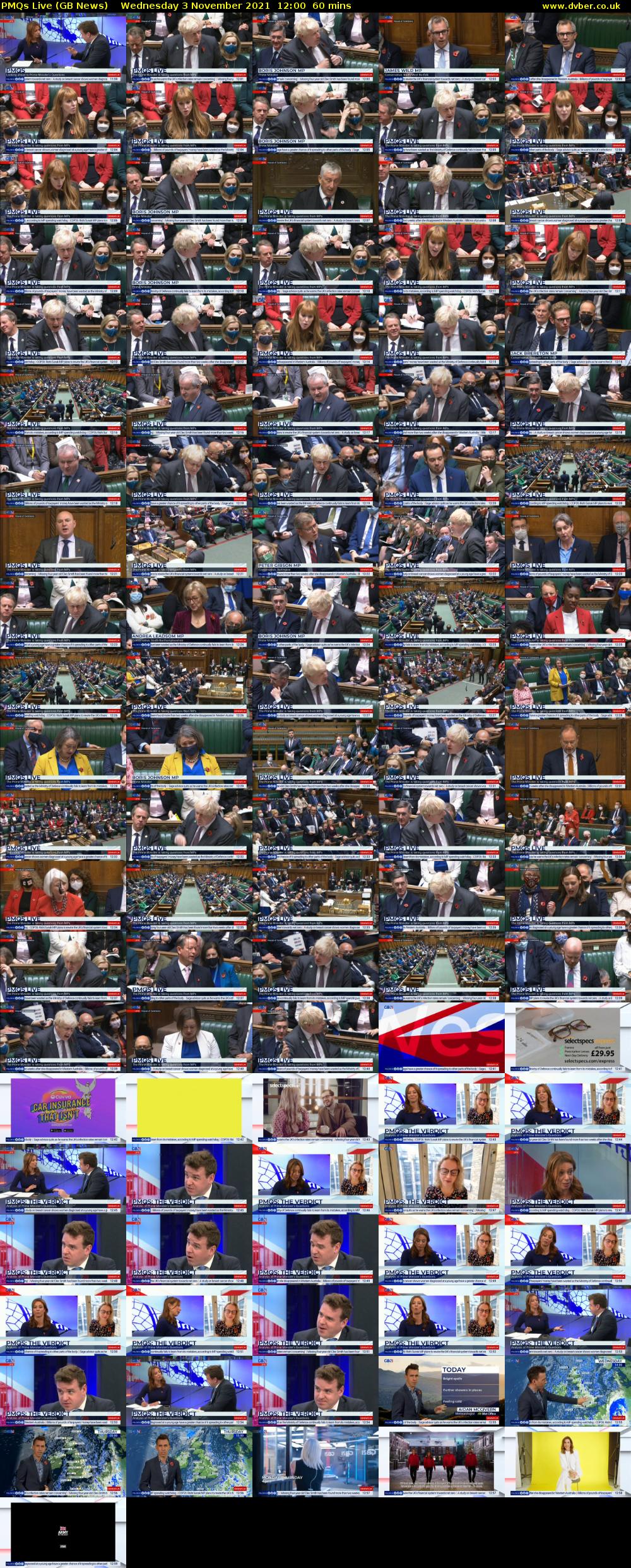 PMQs Live (GB News) Wednesday 3 November 2021 12:00 - 13:00