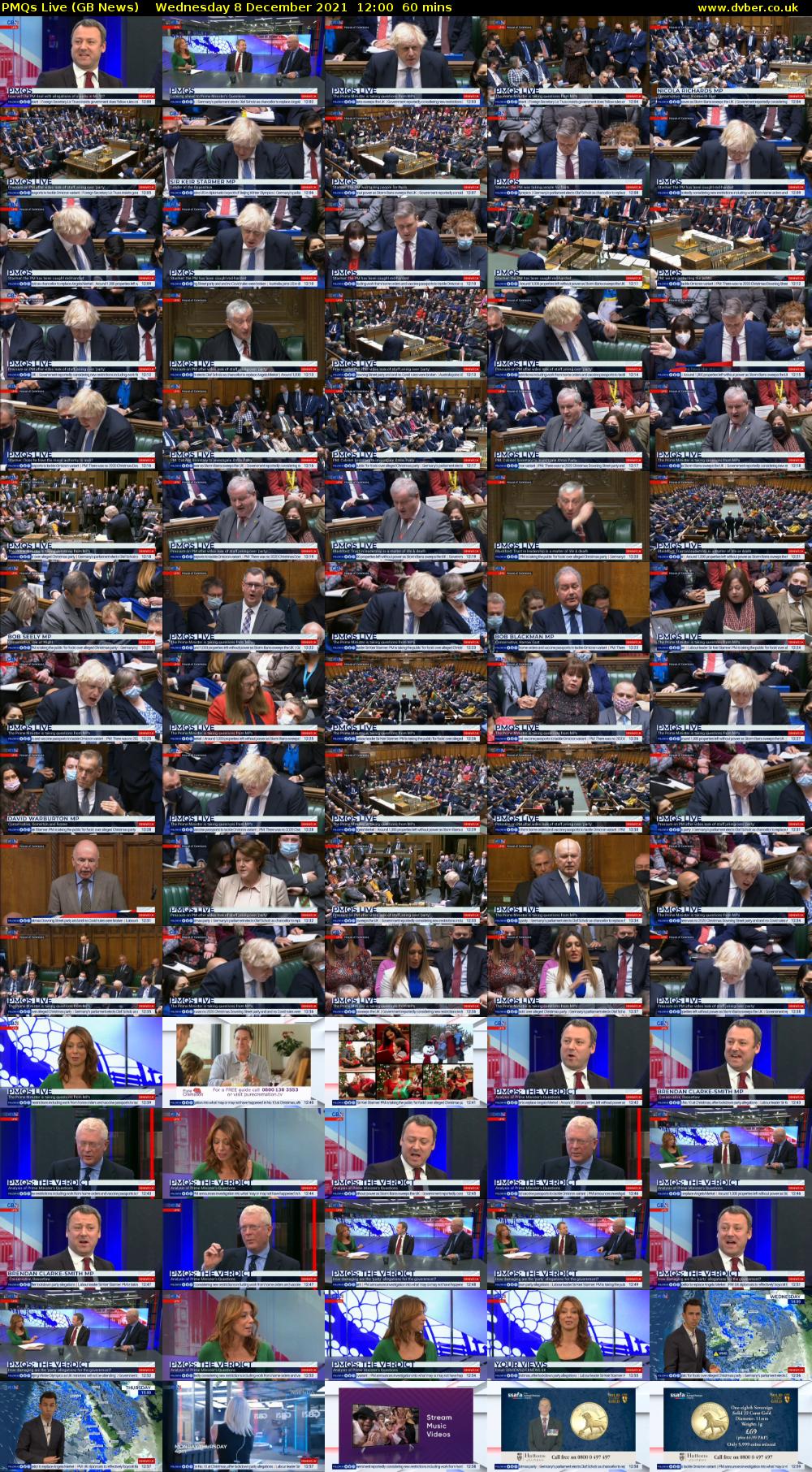PMQs Live (GB News) Wednesday 8 December 2021 12:00 - 13:00