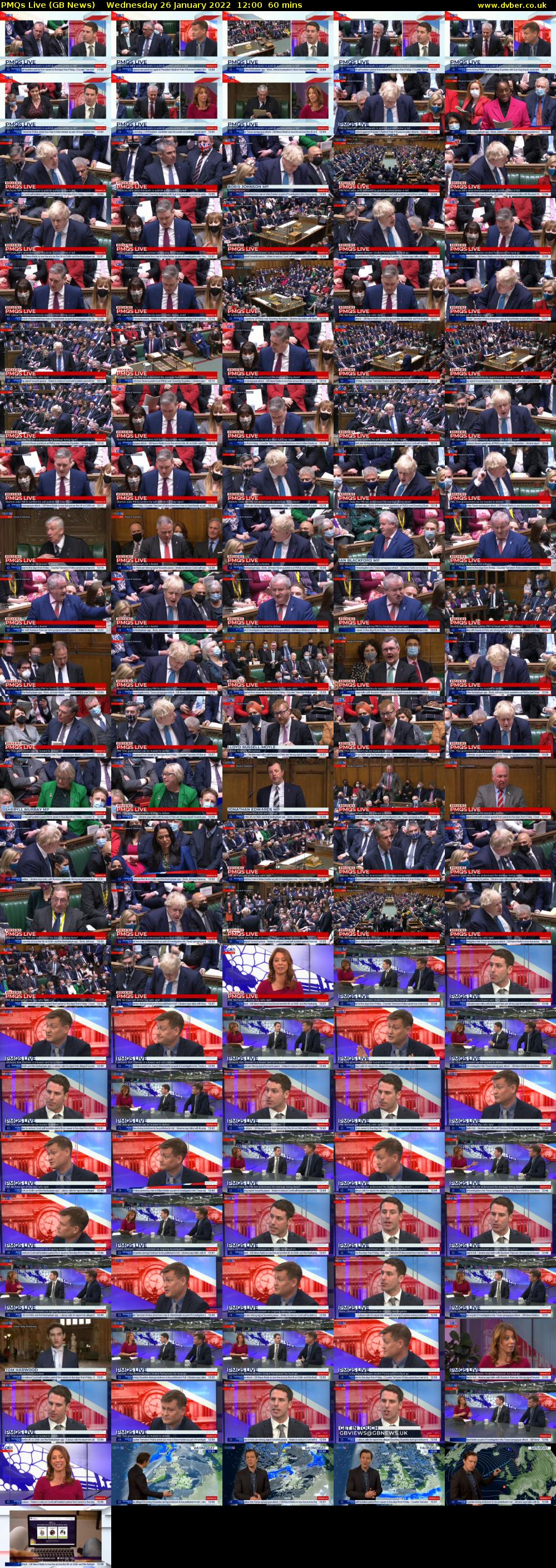 PMQs Live (GB News) Wednesday 26 January 2022 12:00 - 13:00