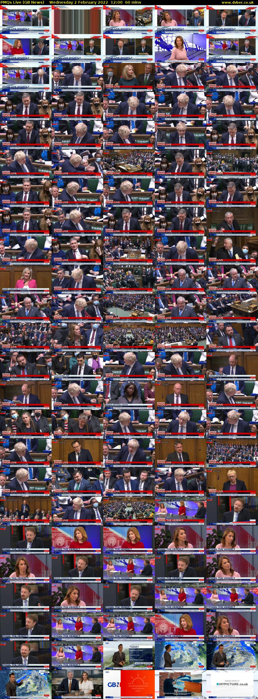 PMQs Live (GB News) Wednesday 2 February 2022 12:00 - 13:00