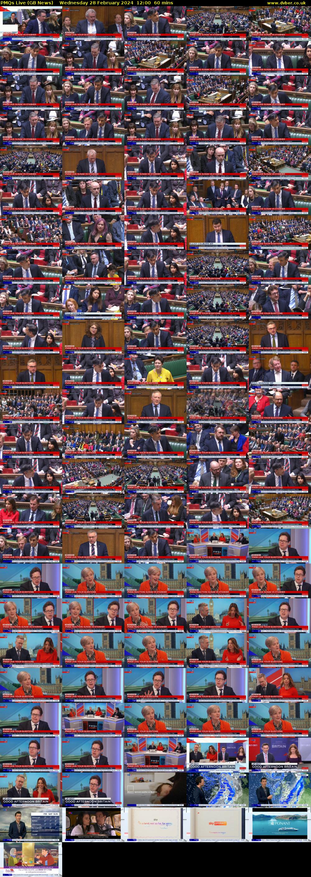 PMQs Live (GB News) Wednesday 28 February 2024 12:00 - 13:00