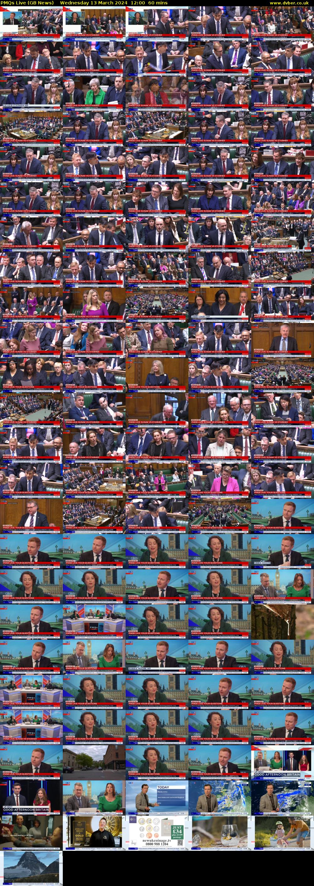 PMQs Live (GB News) Wednesday 13 March 2024 12:00 - 13:00