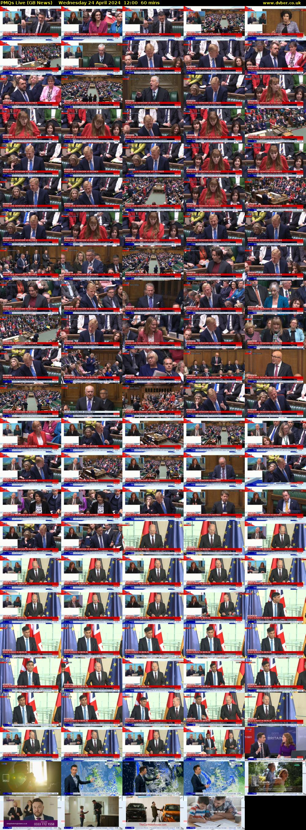 PMQs Live (GB News) Wednesday 24 April 2024 12:00 - 13:00