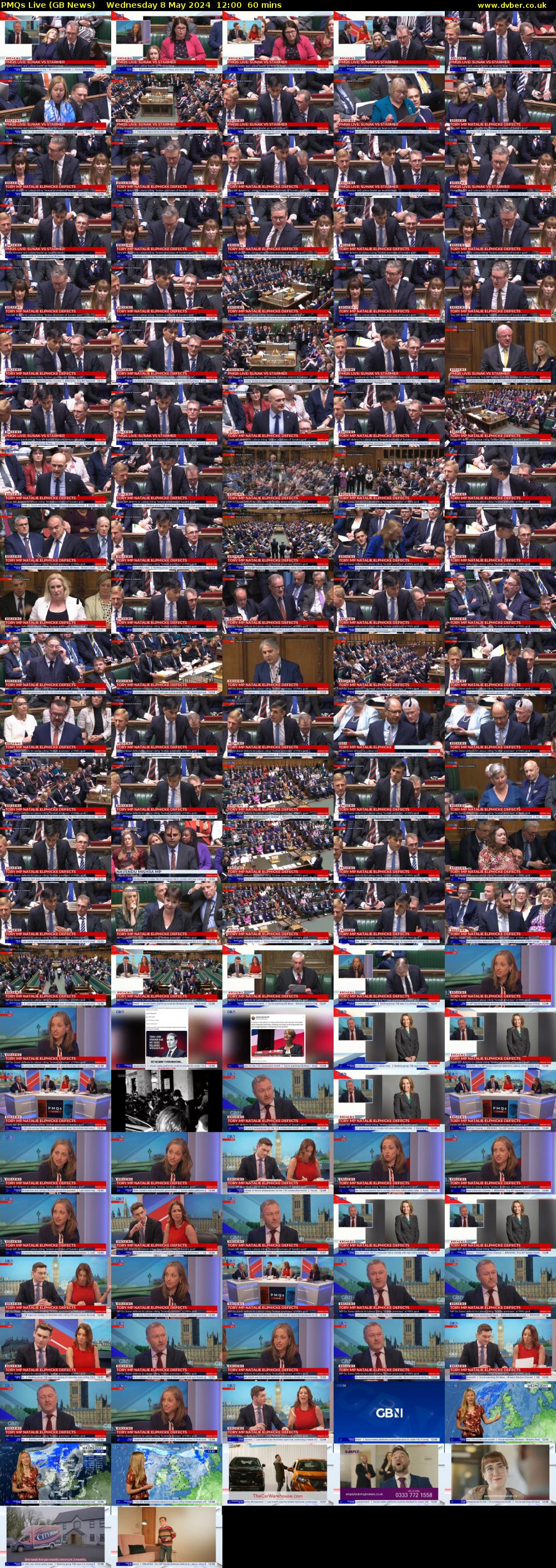 PMQs Live (GB News) Wednesday 8 May 2024 12:00 - 13:00