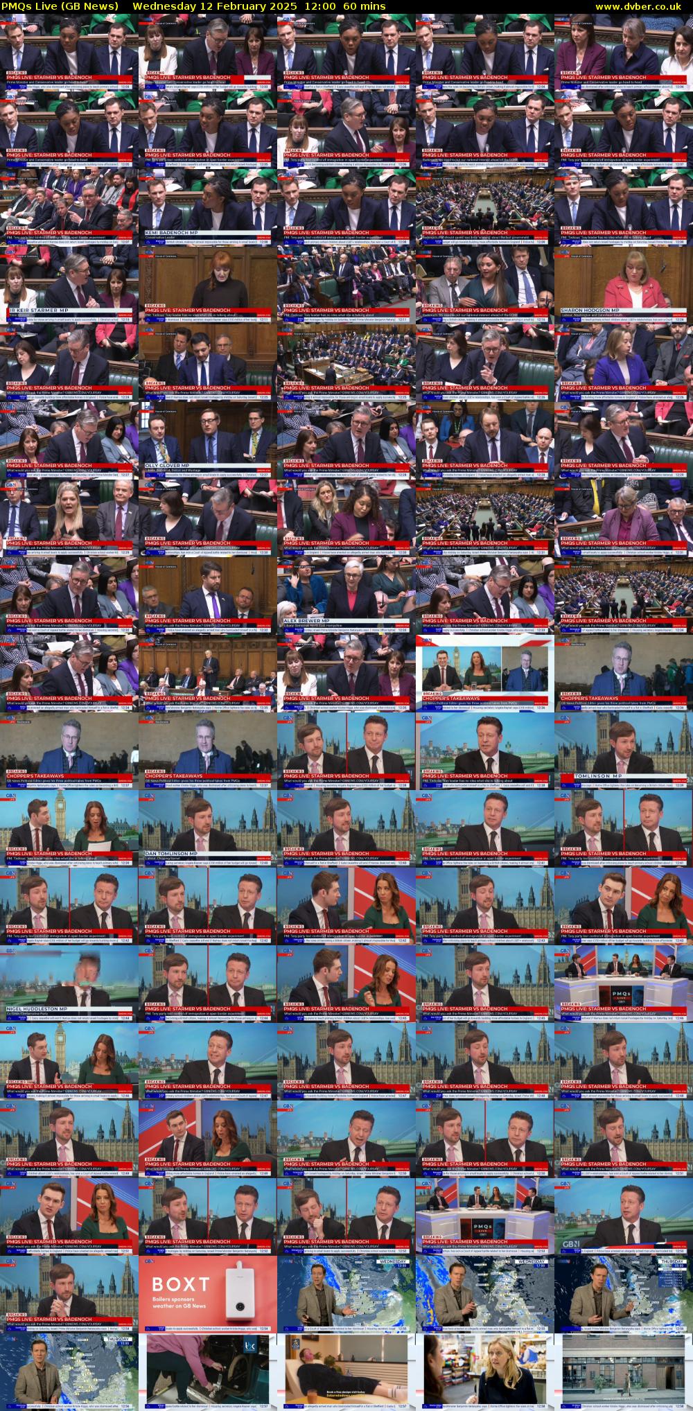 PMQs Live (GB News) Wednesday 12 February 2025 12:00 - 13:00
