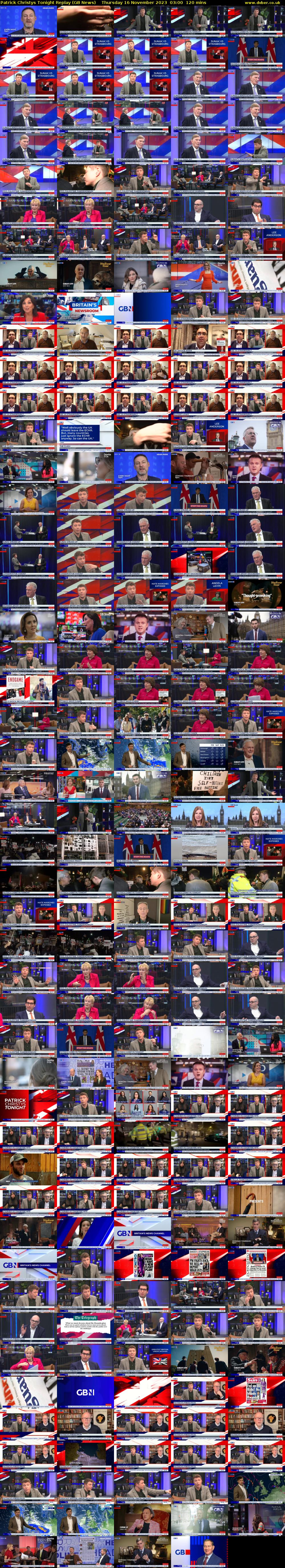 Patrick Christys Tonight Replay (GB News) Thursday 16 November 2023 03:00 - 05:00