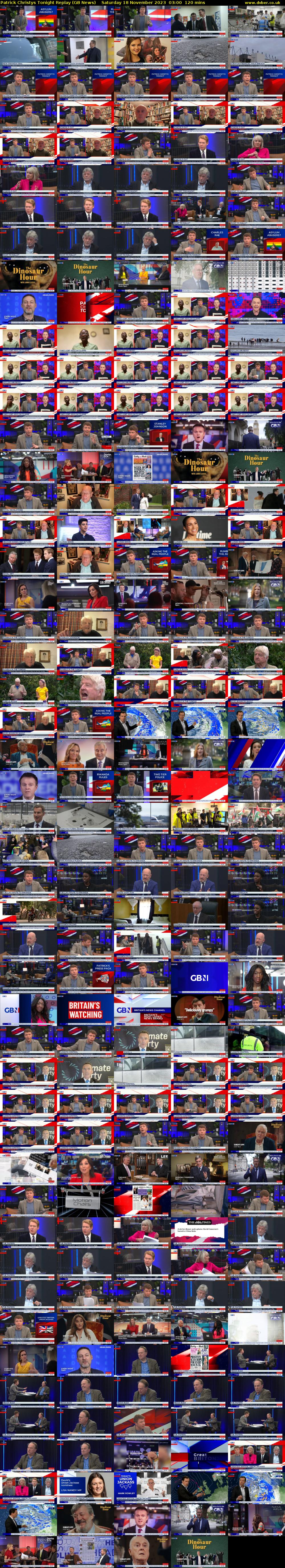 Patrick Christys Tonight Replay (GB News) Saturday 18 November 2023 03:00 - 05:00