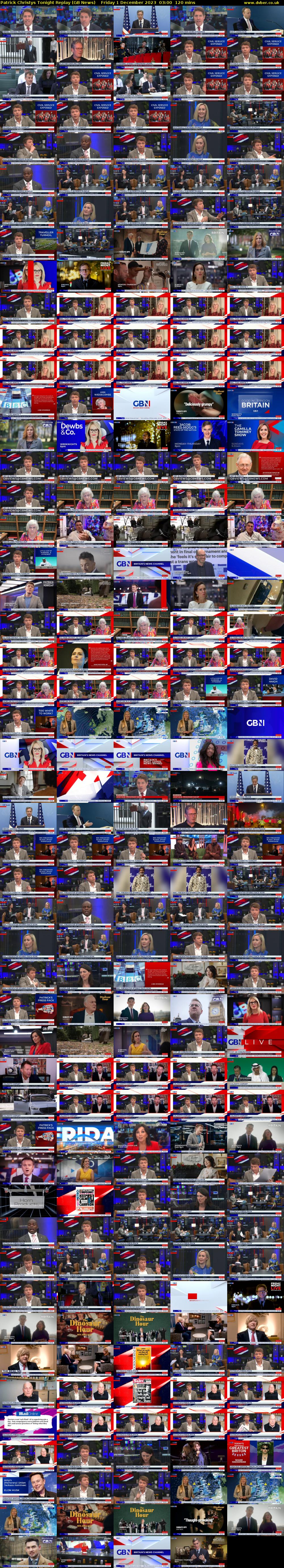 Patrick Christys Tonight Replay (GB News) Friday 1 December 2023 03:00 - 05:00