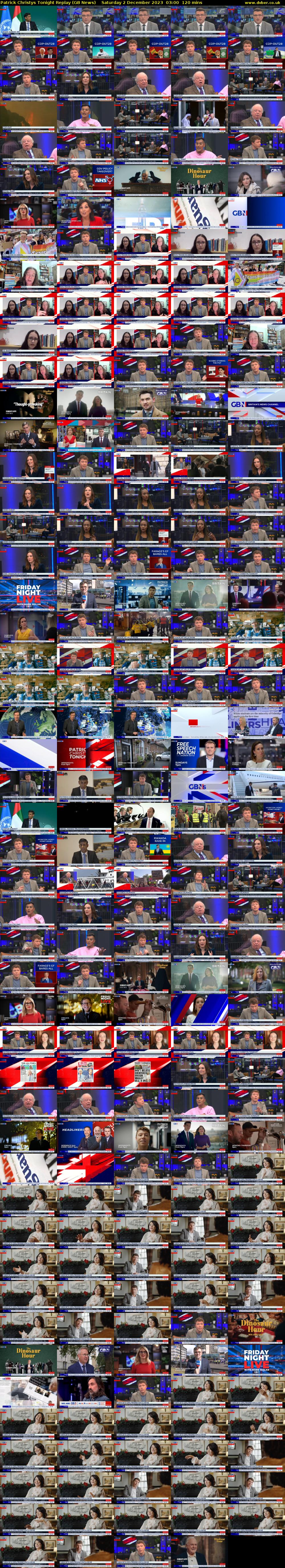 Patrick Christys Tonight Replay (GB News) Saturday 2 December 2023 03:00 - 05:00