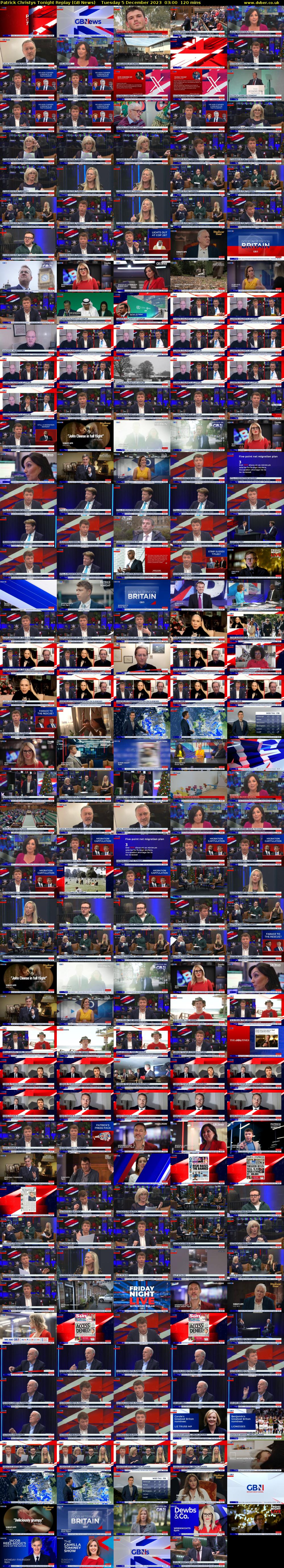 Patrick Christys Tonight Replay (GB News) Tuesday 5 December 2023 03:00 - 05:00
