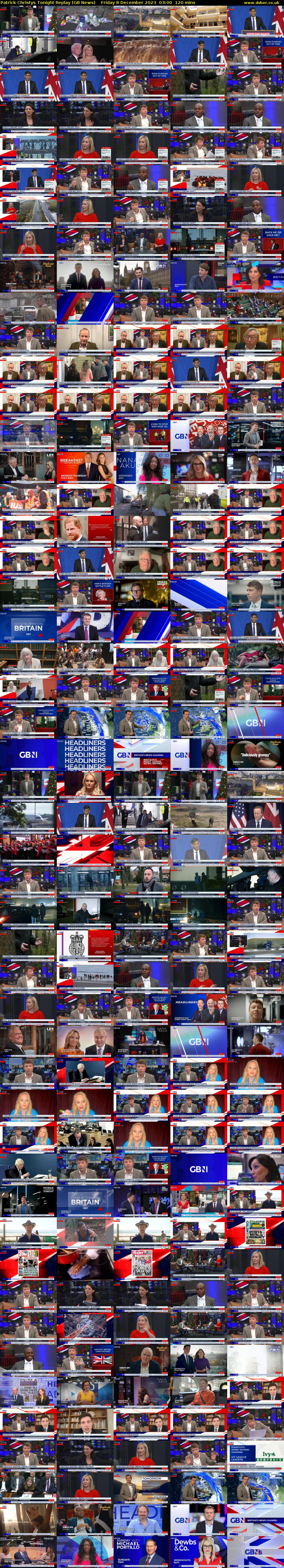 Patrick Christys Tonight Replay (GB News) Friday 8 December 2023 03:00 - 05:00