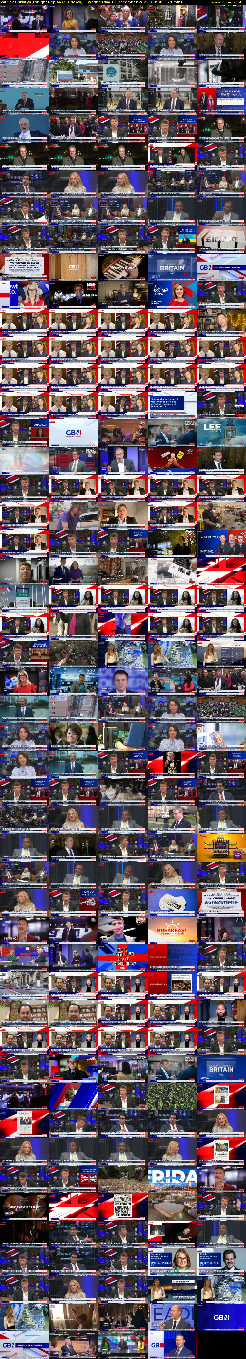 Patrick Christys Tonight Replay (GB News) Wednesday 13 December 2023 03:00 - 05:00