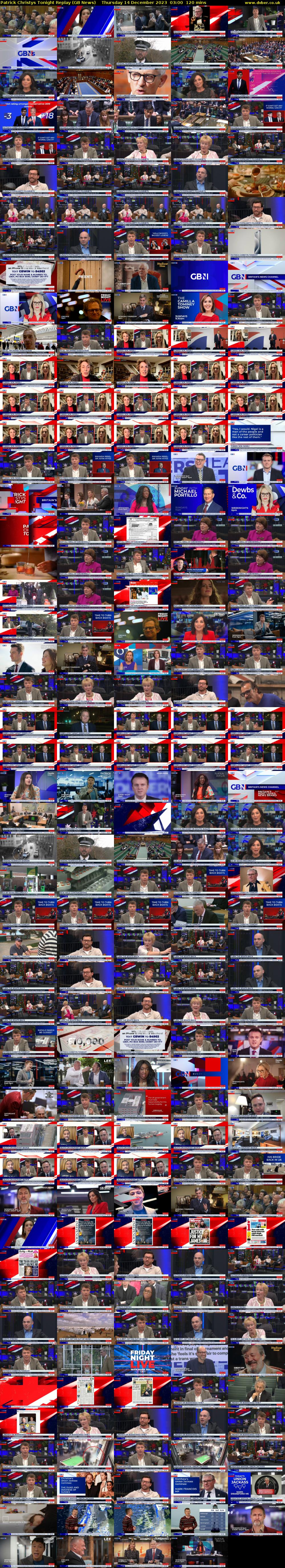 Patrick Christys Tonight Replay (GB News) Thursday 14 December 2023 03:00 - 05:00