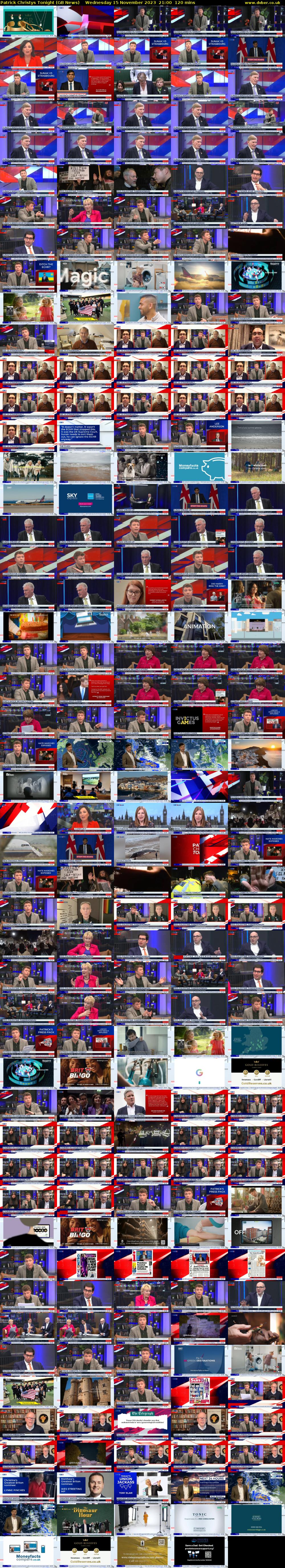 Patrick Christys Tonight (GB News) Wednesday 15 November 2023 21:00 - 23:00