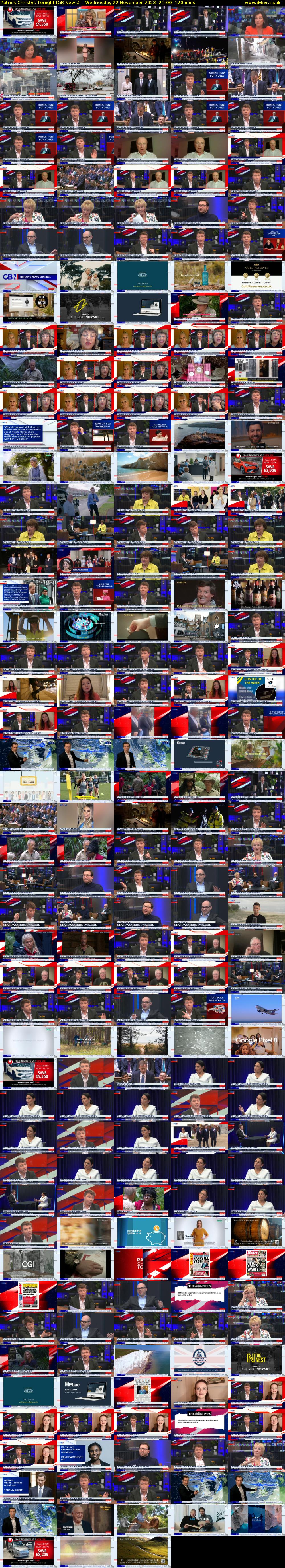 Patrick Christys Tonight (GB News) Wednesday 22 November 2023 21:00 - 23:00