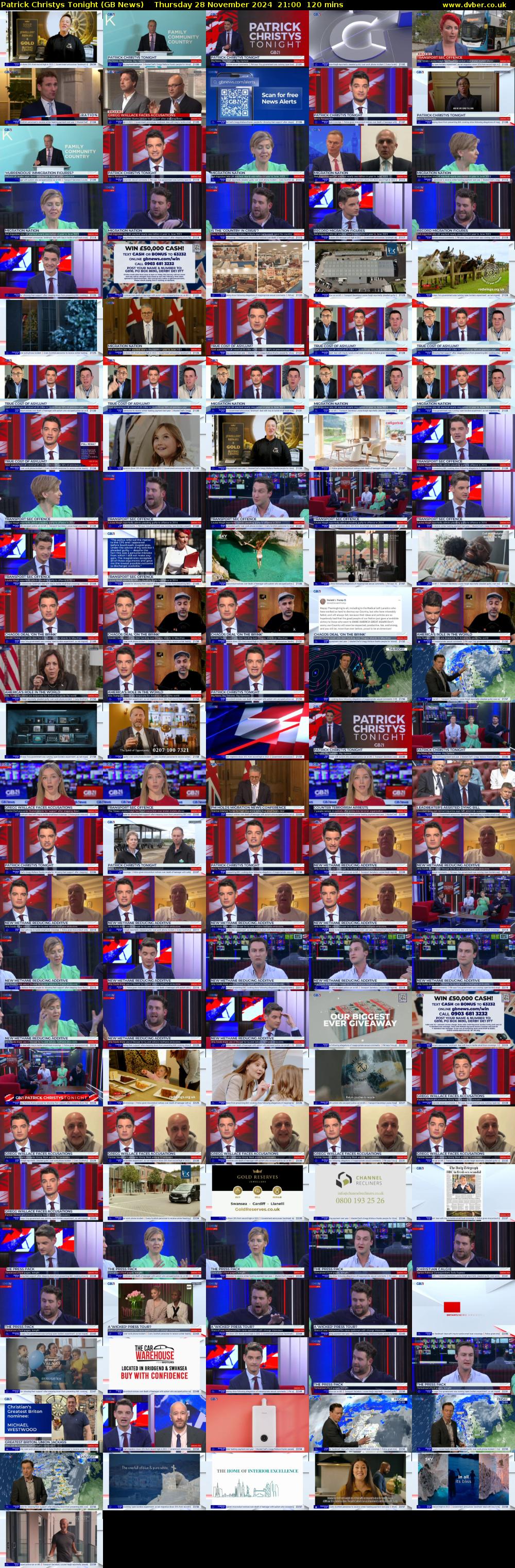 Patrick Christys Tonight (GB News) Thursday 28 November 2024 21:00 - 23:00