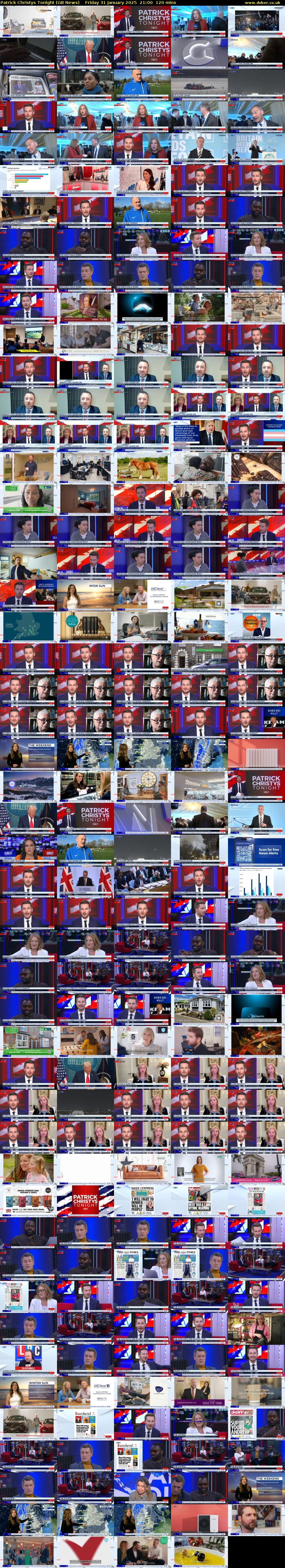 Patrick Christys Tonight (GB News) Friday 31 January 2025 21:00 - 23:00