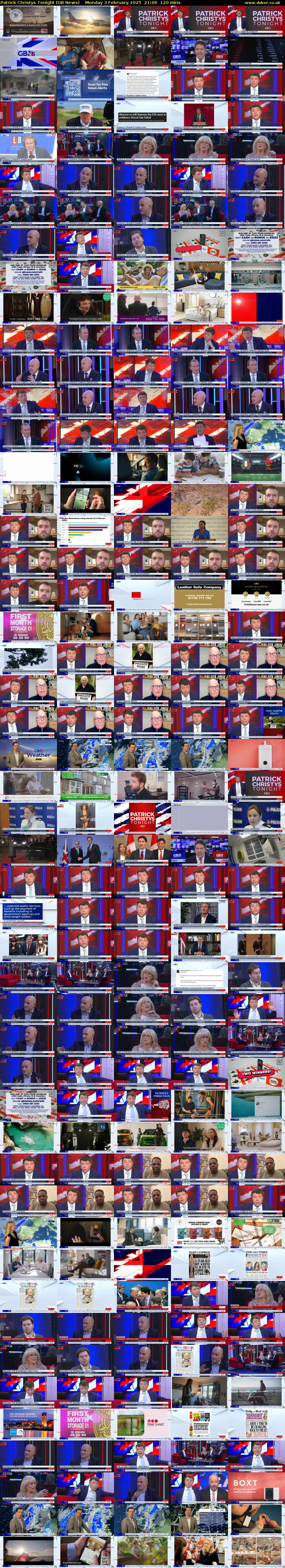 Patrick Christys Tonight (GB News) Monday 3 February 2025 21:00 - 23:00