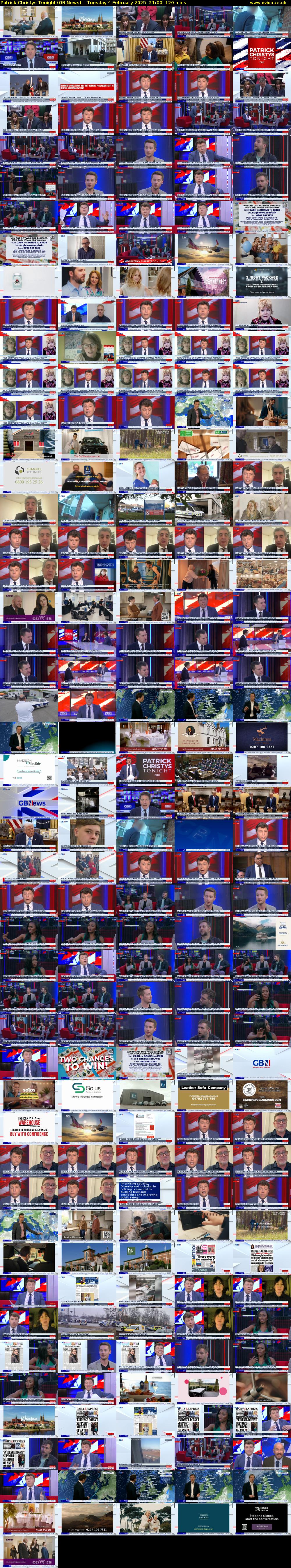 Patrick Christys Tonight (GB News) Tuesday 4 February 2025 21:00 - 23:00