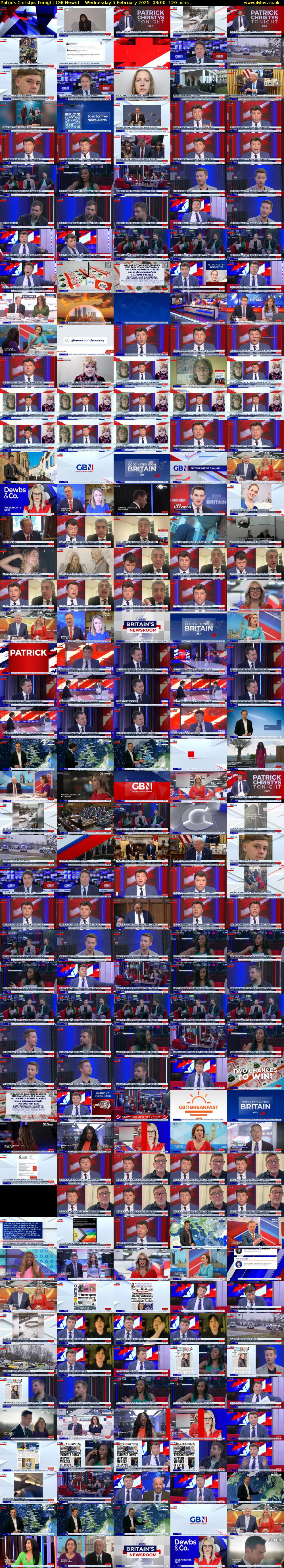 Patrick Christys Tonight (GB News) Wednesday 5 February 2025 03:00 - 05:00