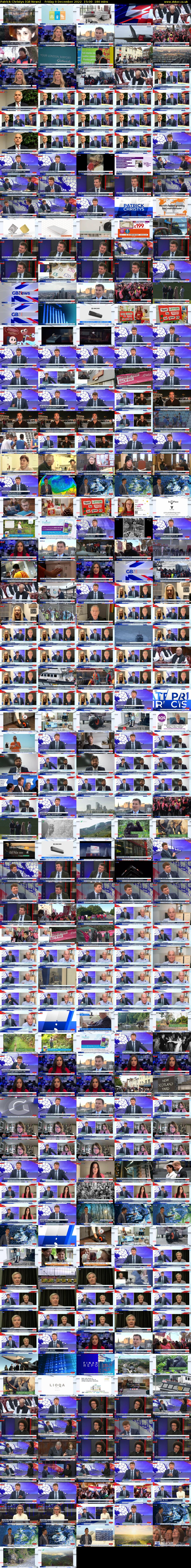 Patrick Christys (GB News) Friday 9 December 2022 15:00 - 18:00