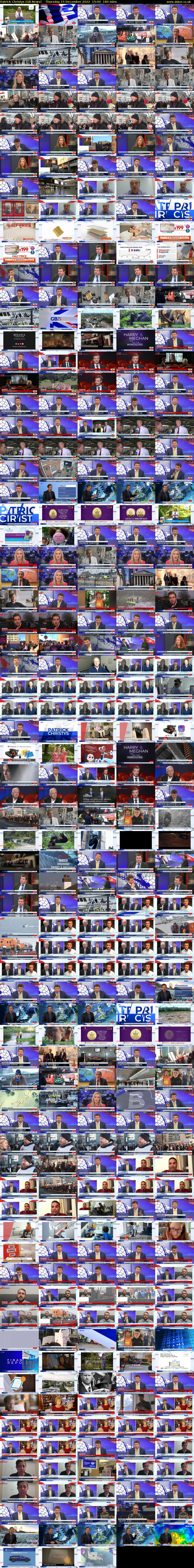 Patrick Christys (GB News) Thursday 15 December 2022 15:00 - 18:00