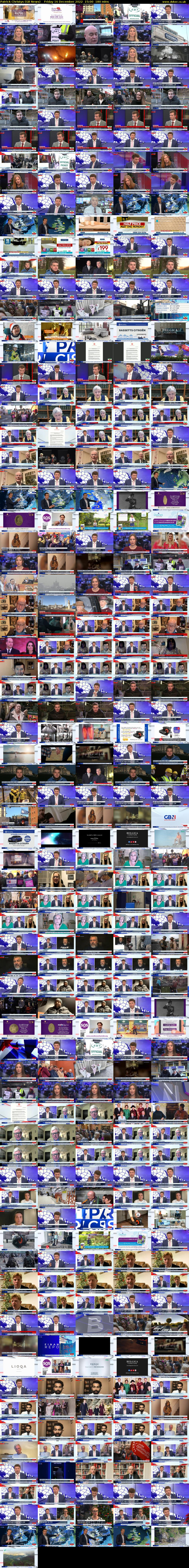Patrick Christys (GB News) Friday 16 December 2022 15:00 - 18:00