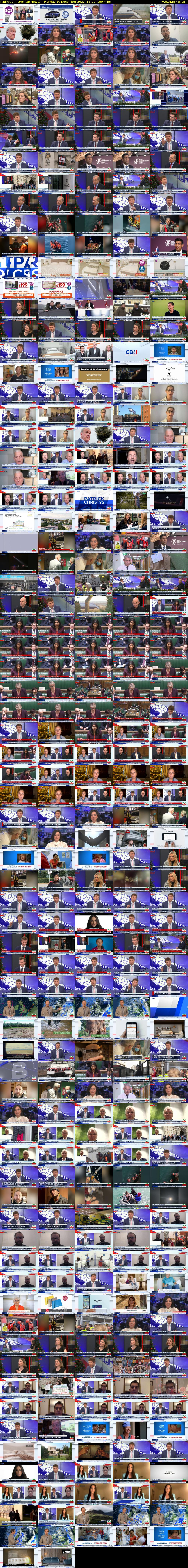 Patrick Christys (GB News) Monday 19 December 2022 15:00 - 18:00