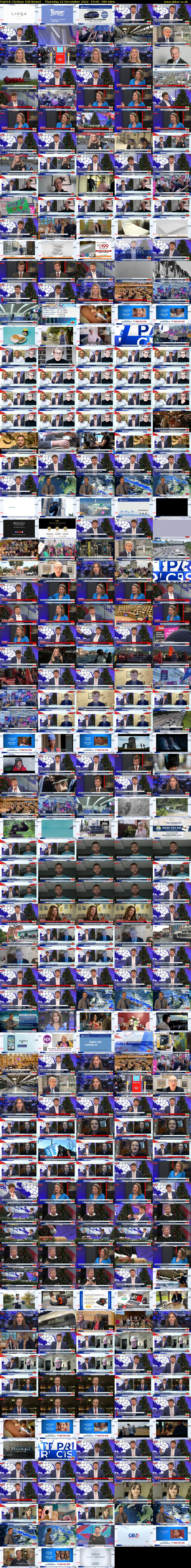 Patrick Christys (GB News) Thursday 22 December 2022 15:00 - 18:00