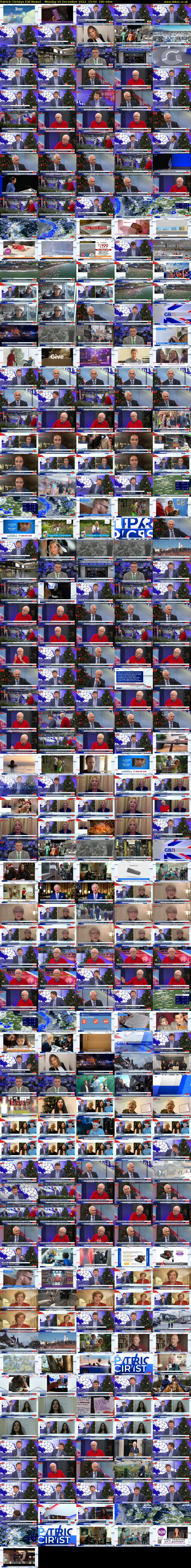 Patrick Christys (GB News) Monday 26 December 2022 15:00 - 18:00