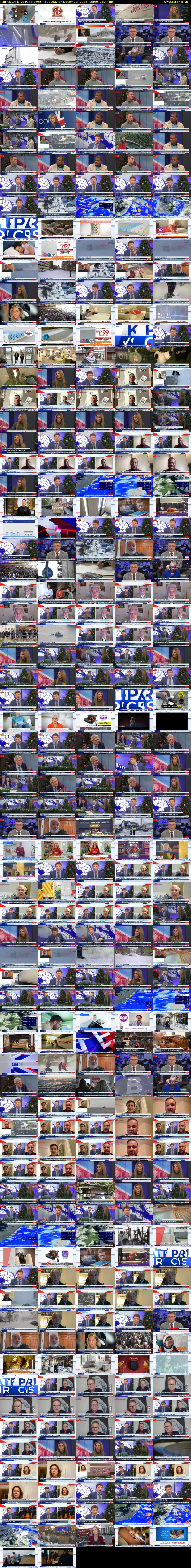 Patrick Christys (GB News) Tuesday 27 December 2022 15:00 - 18:00
