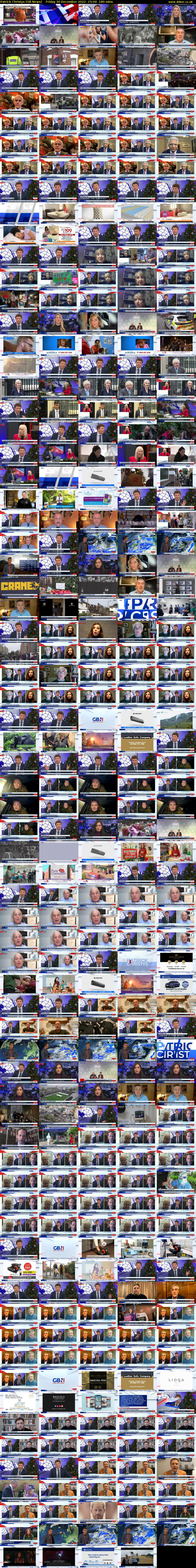 Patrick Christys (GB News) Friday 30 December 2022 15:00 - 18:00