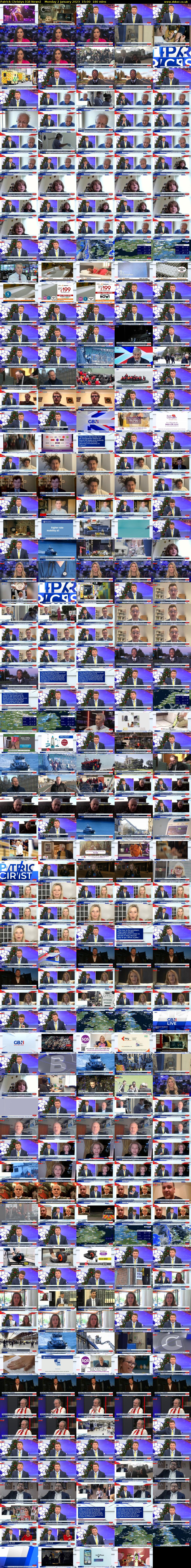 Patrick Christys (GB News) Monday 2 January 2023 15:00 - 18:00