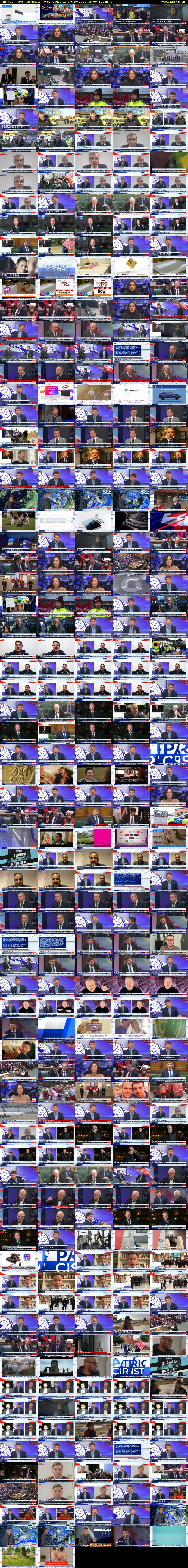 Patrick Christys (GB News) Wednesday 11 January 2023 15:00 - 18:00