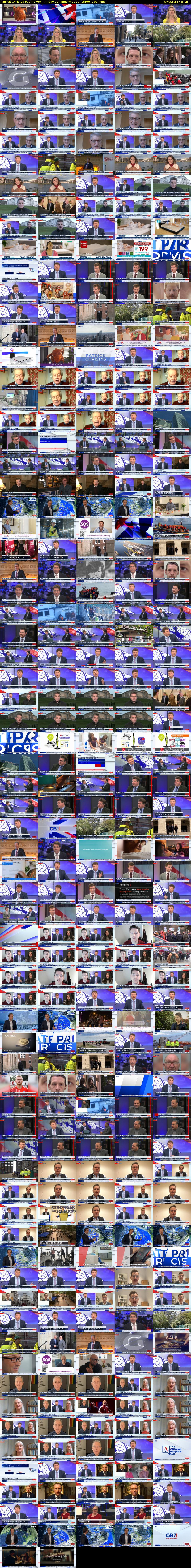 Patrick Christys (GB News) Friday 13 January 2023 15:00 - 18:00