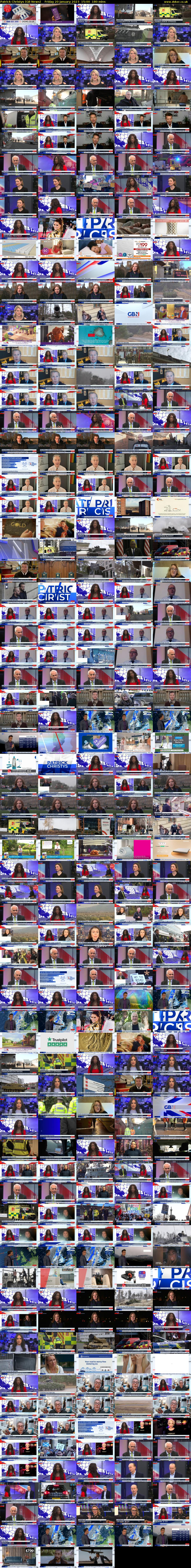 Patrick Christys (GB News) Friday 20 January 2023 15:00 - 18:00