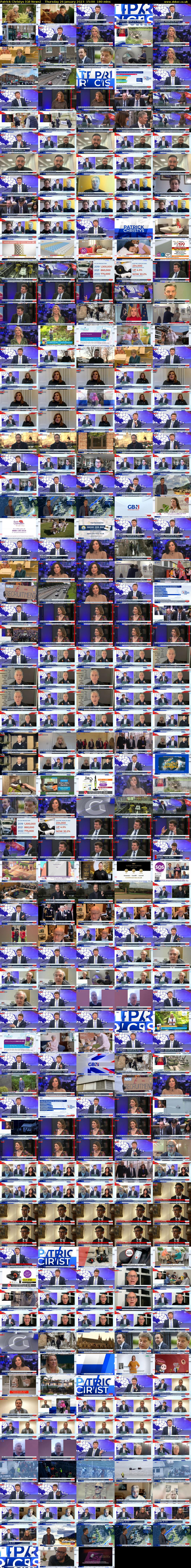 Patrick Christys (GB News) Thursday 26 January 2023 15:00 - 18:00