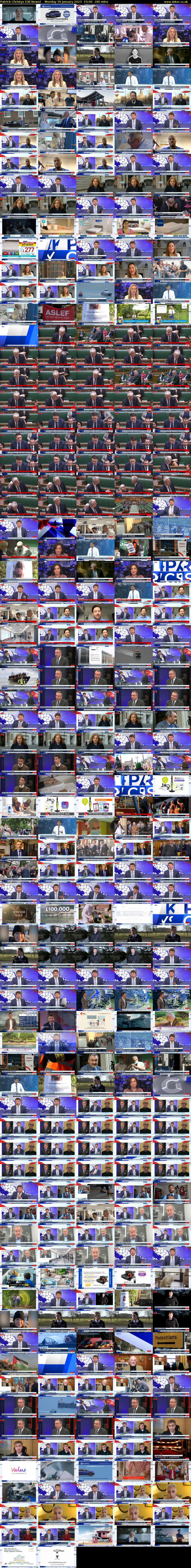 Patrick Christys (GB News) Monday 30 January 2023 15:00 - 18:00