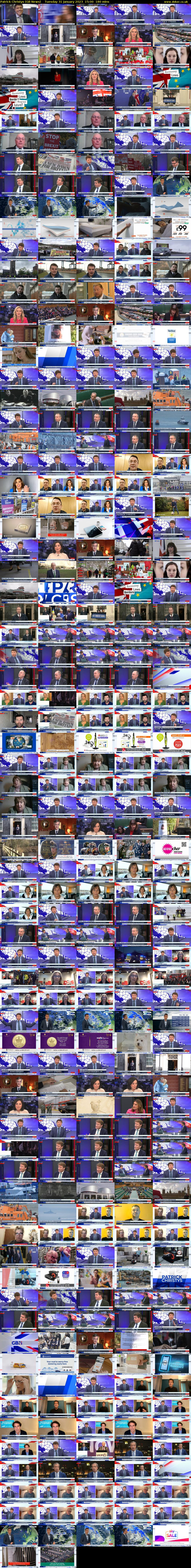 Patrick Christys (GB News) Tuesday 31 January 2023 15:00 - 18:00