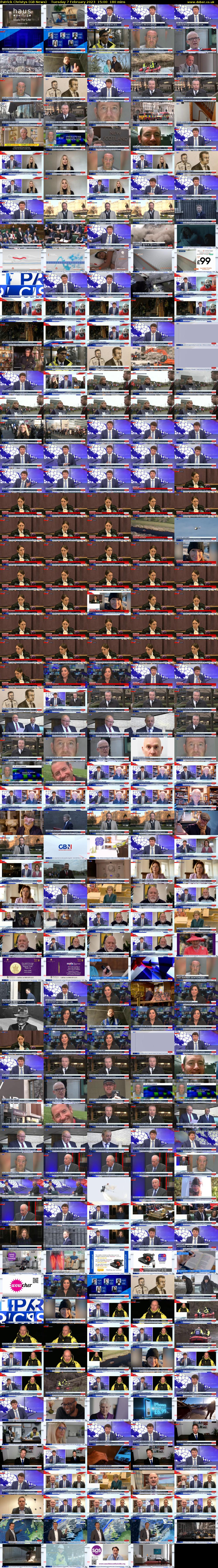 Patrick Christys (GB News) Tuesday 7 February 2023 15:00 - 18:00