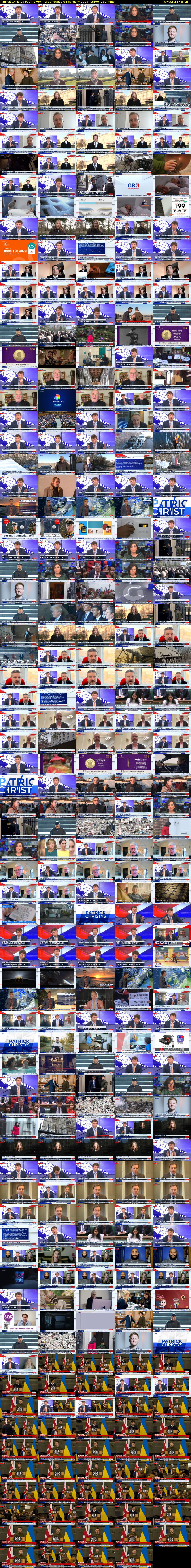 Patrick Christys (GB News) Wednesday 8 February 2023 15:00 - 18:00
