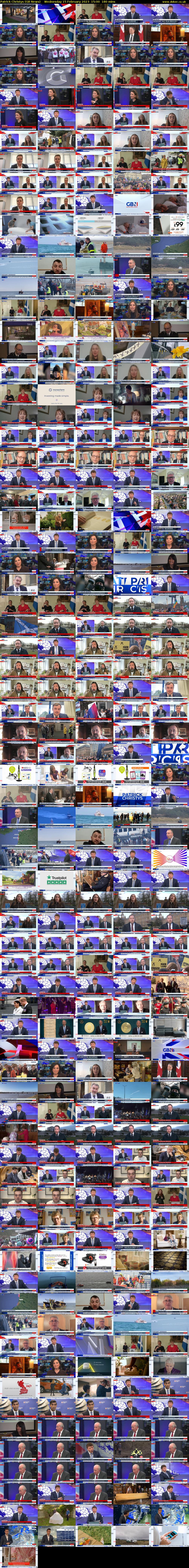 Patrick Christys (GB News) Wednesday 15 February 2023 15:00 - 18:00