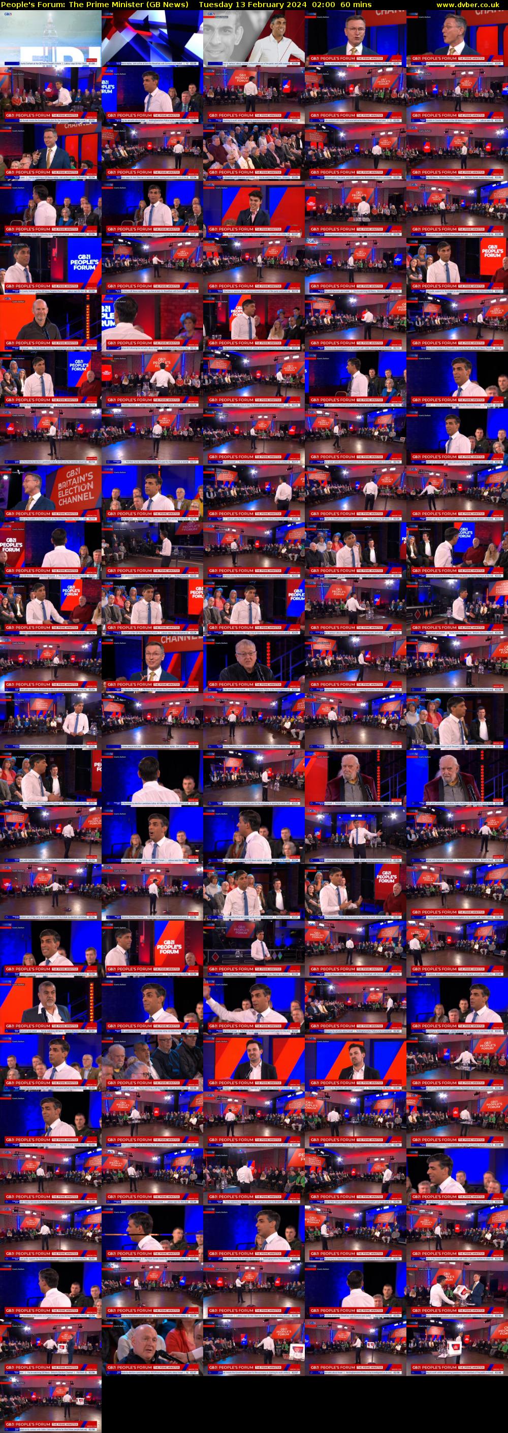 People's Forum: The Prime Minister (GB News) Tuesday 13 February 2024 02:00 - 03:00
