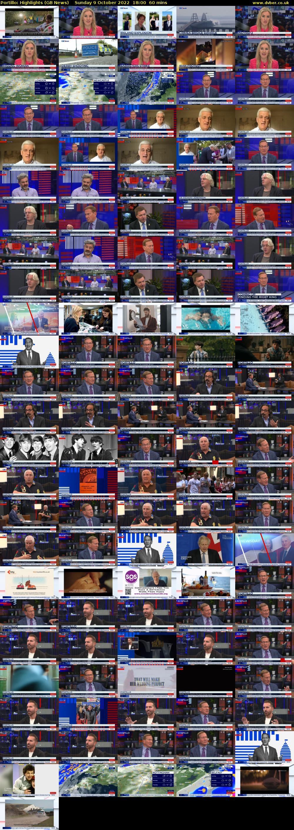 Portillo: Highlights (GB News) Sunday 9 October 2022 18:00 - 19:00