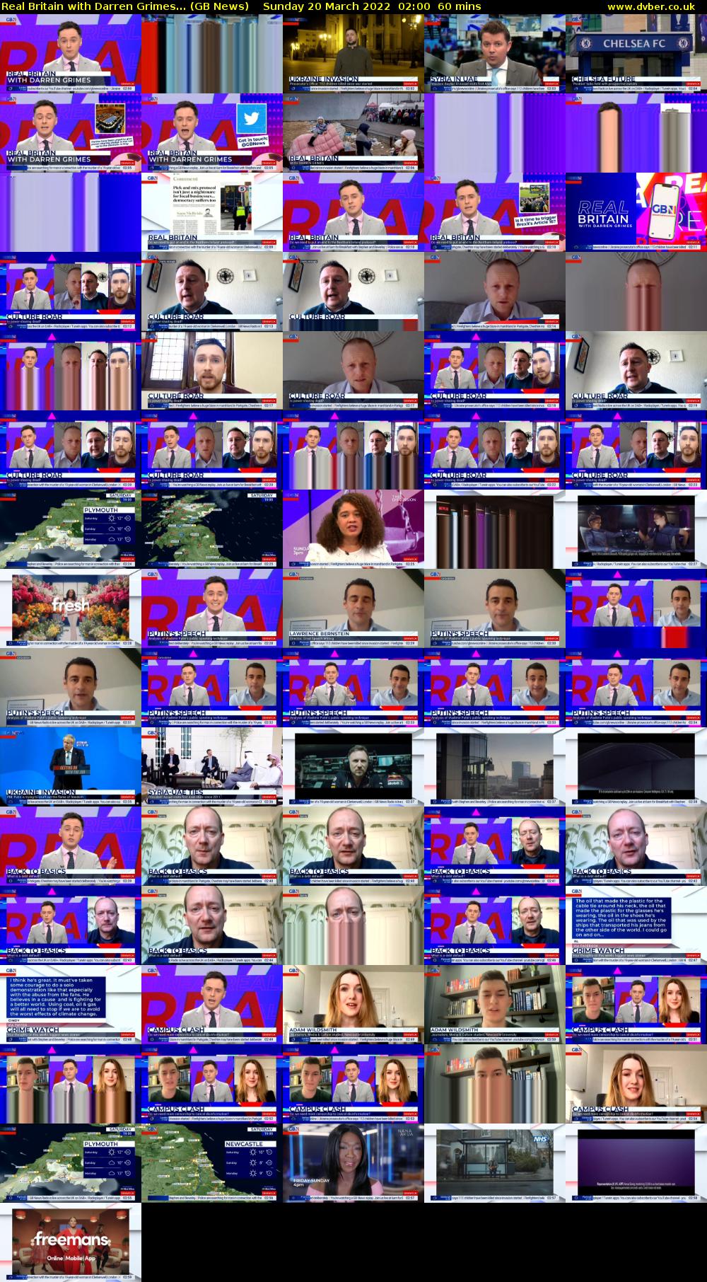 Real Britain with Darren Grimes... (GB News) Sunday 20 March 2022 02:00 - 03:00